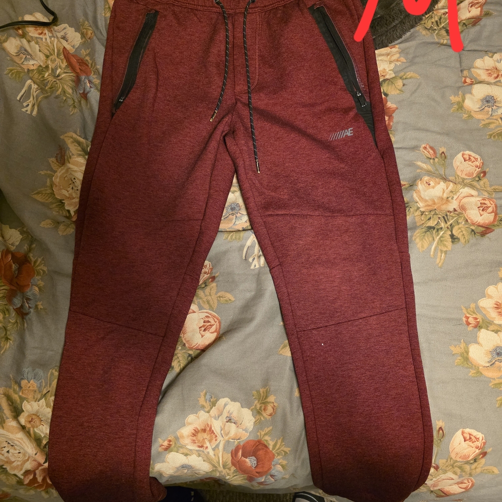 Men's Maroon Jogger Pants